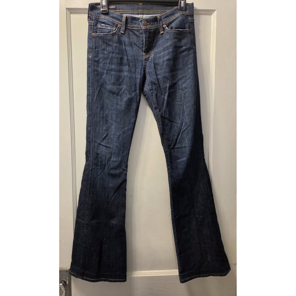 Citizens of Humanity Jerome Dahan Blue Flared Jeans Womens 26 Low Rise Stretch